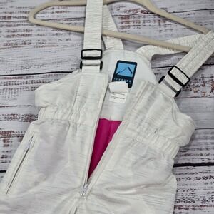 Iceburg Snow Pants 4T White Excellent Adjustable Straps Pockets Ski Pants Bibs